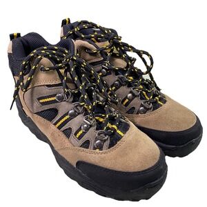 Northwest Territory Brown Suede leather Hiking Ankle‎ boots Men 5, Wom. 7 EUC